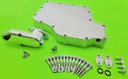 2008-2019 Hayabusa Low Profile Billet Oil Pan W Swivel Pick Up & Cooler Port