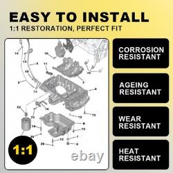 2x Engine Oil Sump Pan for Vauxhall Combo Peugeot 2008 208 3008 Opel 9819044080
