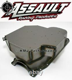 350 Small Block Chevy Champ Style Raw Oil Pan 8QT 86+ 1 Piece Rear Main Vortec