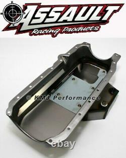 350 Small Block Chevy Champ Style Raw Oil Pan 8QT 86+ 1 Piece Rear Main Vortec