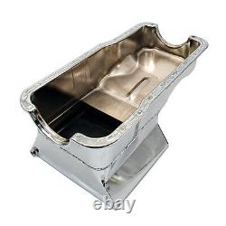 65-87 SBF Ford 7qt Front Sump Chrome Drag Race Oil Pan Small Block 260 289 302