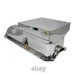 65-90 Big Block Chevy 454 Chrome Drag Race Style 6qt Oil Pan 396 402 427 BBC