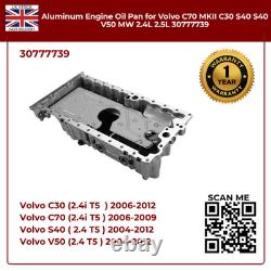 A-Premium Oil Sump Pan for Volvo C30 06-12 V50 04-12 C70 S40 II 2.4 2.5 30777739