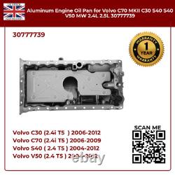 A-Premium Oil Sump Pan for Volvo C30 06-12 V50 04-12 C70 S40 II 2.4 2.5 30777739