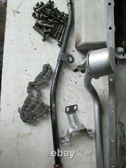 BMW E36 M3 3.0 S50B30 oil sump pan, oil pump dip stick and tube and bolts