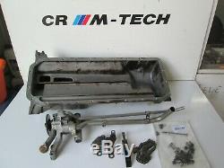 BMW E36 M3 3.2 evo S50B32 twin oil pump with sump pan dip stick tube bolts good