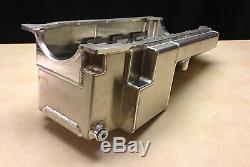 Bb Chevy Aluminum Wet Sump Oil Pan 20385-b/rl Billet Rail Pro Series