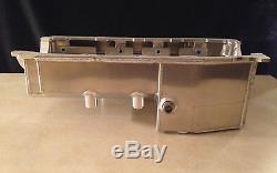 Bb Chevy Aluminum Wet Sump Oil Pan 20385-b/rl Billet Rail Pro Series