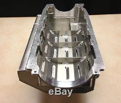 Bb Chevy Aluminum Wet Sump Oil Pan 20385-b/rl Billet Rail Pro Series