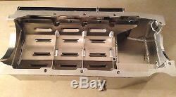 Bb Chevy Aluminum Wet Sump Oil Pan 20385-b/rl Billet Rail Pro Series