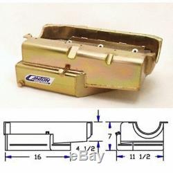 CANTON 11-187 Circle Track Wet Sump Oil Pan For Small Block Chevy Open Chassis