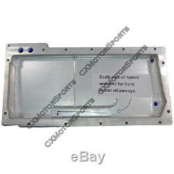 CXRacing Dry Sump Aluminum Oil Pan For LS1 LSx AN-12 AN-10 AN-8 Ports