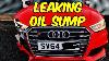Crash Damaged Audi S1 Quattro Leaking Plastic Oil Sump Pan Fix