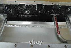 Custom K83010899 SB Chevy Alum Dry Sump Oil Pan, 3 Pickups, 4 3/4 Deep