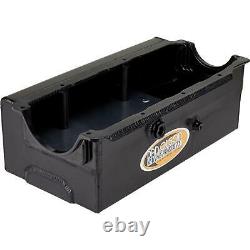 Dan Olson Racing WS350KAB Aluminum Wet Sump SBC Oil Pan, Black