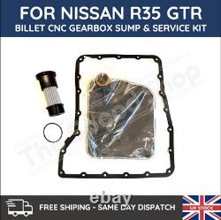 For Nissan R35 GTR Gearbox (GR6) Aluminium Sump Pan & Oil Filters (2x) & Gasket