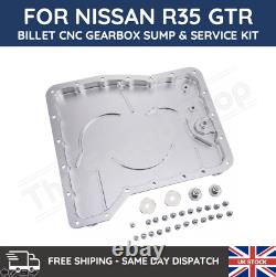 For Nissan R35 GTR Gearbox (GR6) Aluminium Sump Pan & Oil Filters (2x) & Gasket