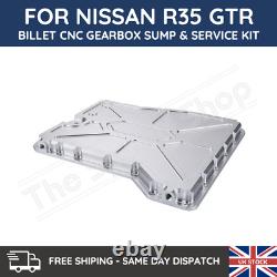 For Nissan R35 GTR Gearbox (GR6) Aluminium Sump Pan & Oil Filters (2x) & Gasket