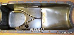 GM USED Early BBC Oil Pan, Short-Sump for Pass Cars, 2-Piece Seal, withOil Pump