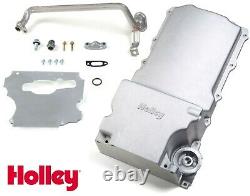 Holley 302-1 Chevy LS Swap Retro-Fit Rear Sump Aluminum Oil Pan 55-87 Cars Truck