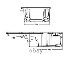 Holley 302-2 Chevy LS Swap Retro-Fit Rear Sump Aluminum Oil Pan & Pickup Tube