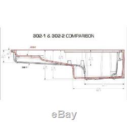 Holley 302-2 Chevy LS Swap Retro-fit Rear Sump Aluminum Oil Pan