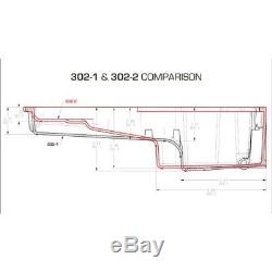 Holley 302-2 Chevy LS Swap Retro-fit Rear Sump Aluminum Oil Pan
