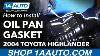 How To Replace Oil Pan Gasket 04 07 Toyota Highlander L4 2 4l