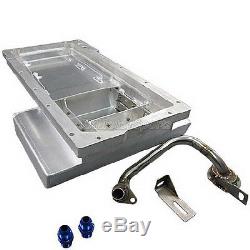 LS1 Oil Pan + Dipstick Front Sump +Tanny Cover For 240SX S13 S14 Motor Swap