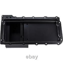 LS Swap Conversion Low Profile Oil Pan, Black, 90 Degree 10 AN