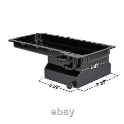 LS Swap Conversion Low Profile Oil Pan, Black, 90 Degree 10 AN