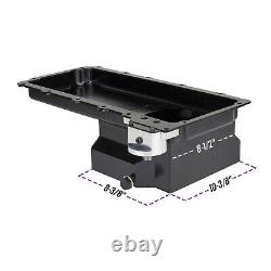 LS Swap Conversion Low Profile Oil Pan, OEM Filter Location Black