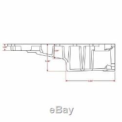 Low-Profile Retro-Fit LSX Aluminum Rear Sump Oil Pan, Aluminum, Natural