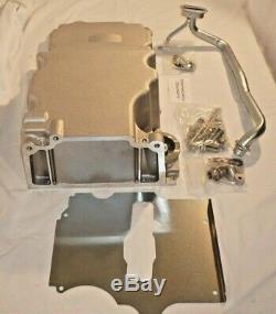 Low-Profile Retro-Fit LSX Aluminum Rear Sump Oil Pan, Aluminum, Natural