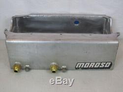 MOROSO SBC ALUMINUM DRY SUMP OIL PAN chevy drag racing circle oval track wissota