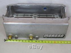 MOROSO SBC ALUMINUM DRY SUMP OIL PAN chevy drag racing circle oval track wissota