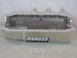 NEW MOROSO SBC ALUMINUM 3 STAGE DRY SUMP WIDE RAIL OIL PAN drag circle track