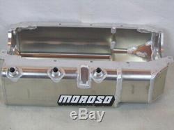 NEW MOROSO SBC ALUMINUM 3 STAGE DRY SUMP WIDE RAIL OIL PAN drag circle track