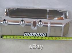 NEW MOROSO SBC ALUMINUM 3 STAGE DRY SUMP WIDE RAIL OIL PAN drag circle track