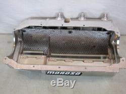 NEW MOROSO SBC ALUMINUM 3 STAGE DRY SUMP WIDE RAIL OIL PAN drag circle track