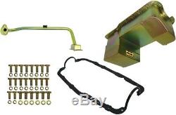 New Weiand Oil Pan Kit, 7 Qt, Gold, 9 Depth, Rear Sump, Drag, 79-93 Mustang 351w