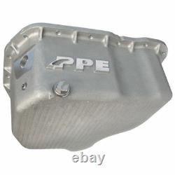 PPE High Capacity Cast Aluminum Oil Pan Raw Finish For 11-16 GM 6.6 Duramax