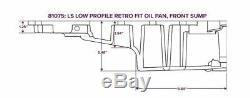 Retro-Fit LS Swap Aluminum Rear Sump Oil Pan WithAdded Clearance, 79-04 Mustang