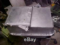 Sbc Aluminum Dry Sump Oil Pan 2 Pickups Wide/spread Rail Aftermarket Blocks 8