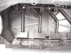 Stainless Steel Dry Sump SB Chevy Oil Pan with Oiler Jets from a SB2.2 NASCAR
