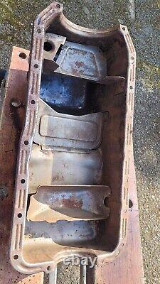 TWO Used FORD X-FLOW Cross Flow ESCORT TYPE (REAR BOWL) sump pans Req Clean Prep