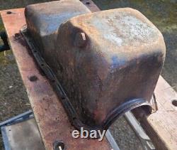 TWO Used FORD X-FLOW Cross Flow ESCORT TYPE (REAR BOWL) sump pans Req Clean Prep