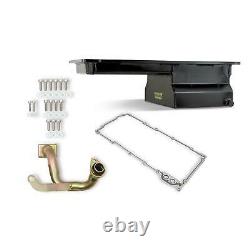 Weiand 5042WND Fabricated Oil Pan Kit, LS1/2/6, Front Sump, Black